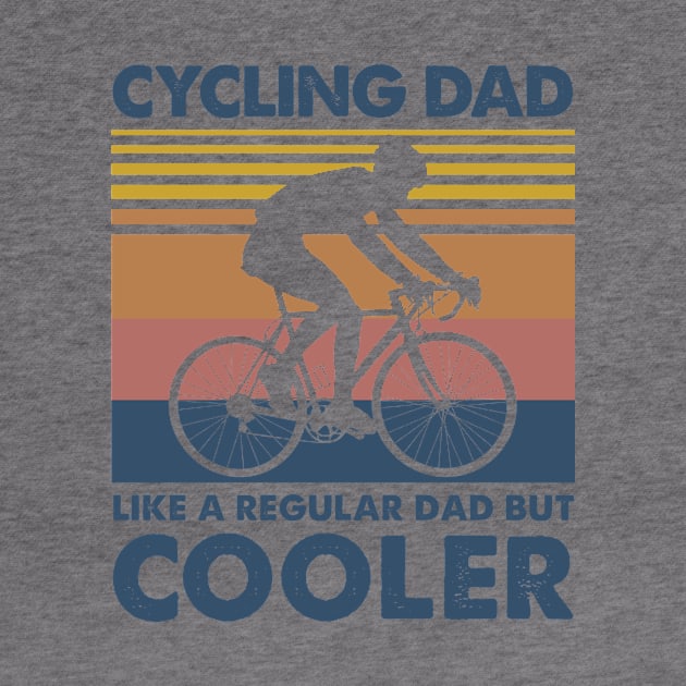 Cycling Dad Vintage Gift Father's Day by Soema